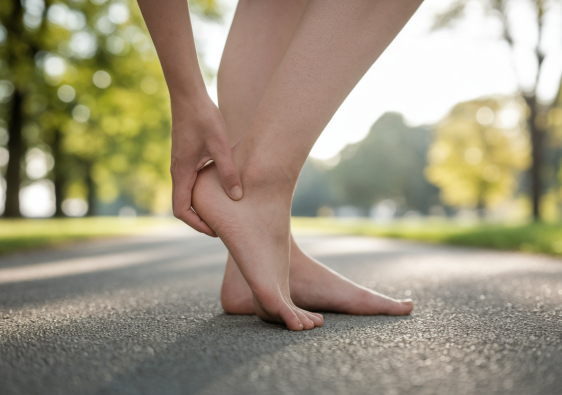 personne-massant-pied-parc