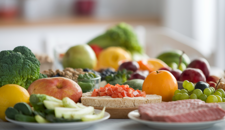 repas-sain-fruits-legumes-proteines