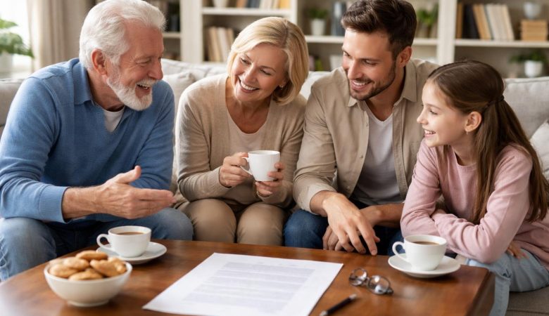 famille-table-salon-etalager-livre
