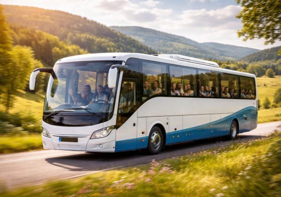 autocar-moderne-campagne-passagers-souriants