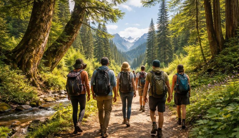 groupe-voyageurs-sentier-nature-paysage-luxuriant