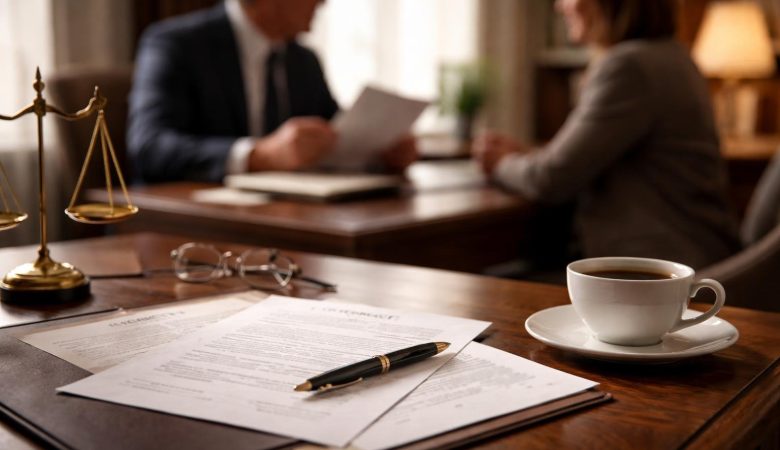 table-bois-documents-stylo-cafe