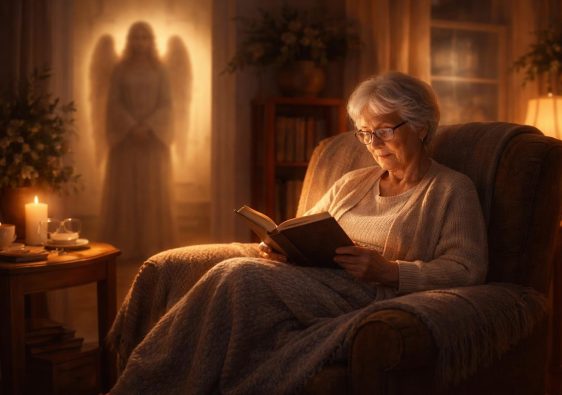 personne-agee-fauteuil-lecture-eclairage-doux