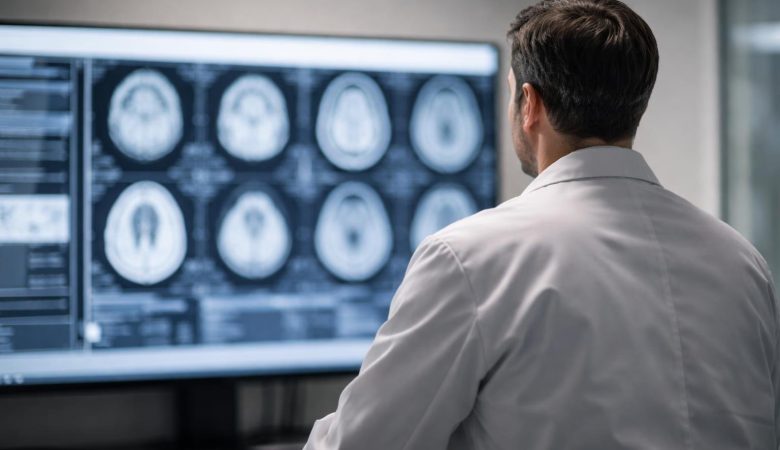 medecin-dos-images-cerebrales-ecran