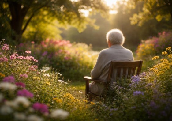 silhouette-agee-jardin-fleurs-serenite