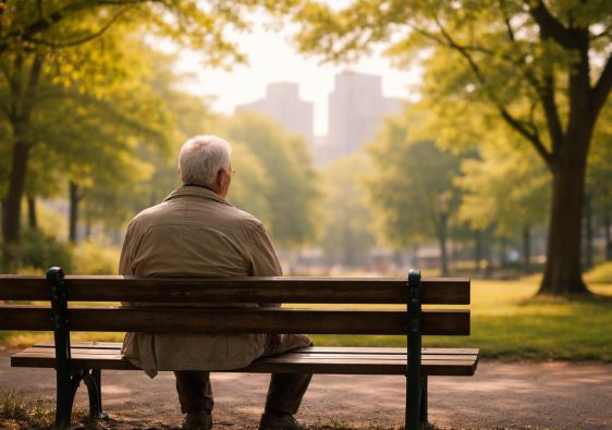 senior-banc-parc-arbres-immeubles