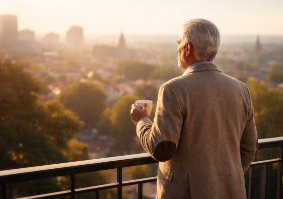 enseignant-retraite-balcon-paysage-urbain