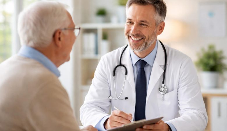 medecin-geriatre-souriant-personne-agee